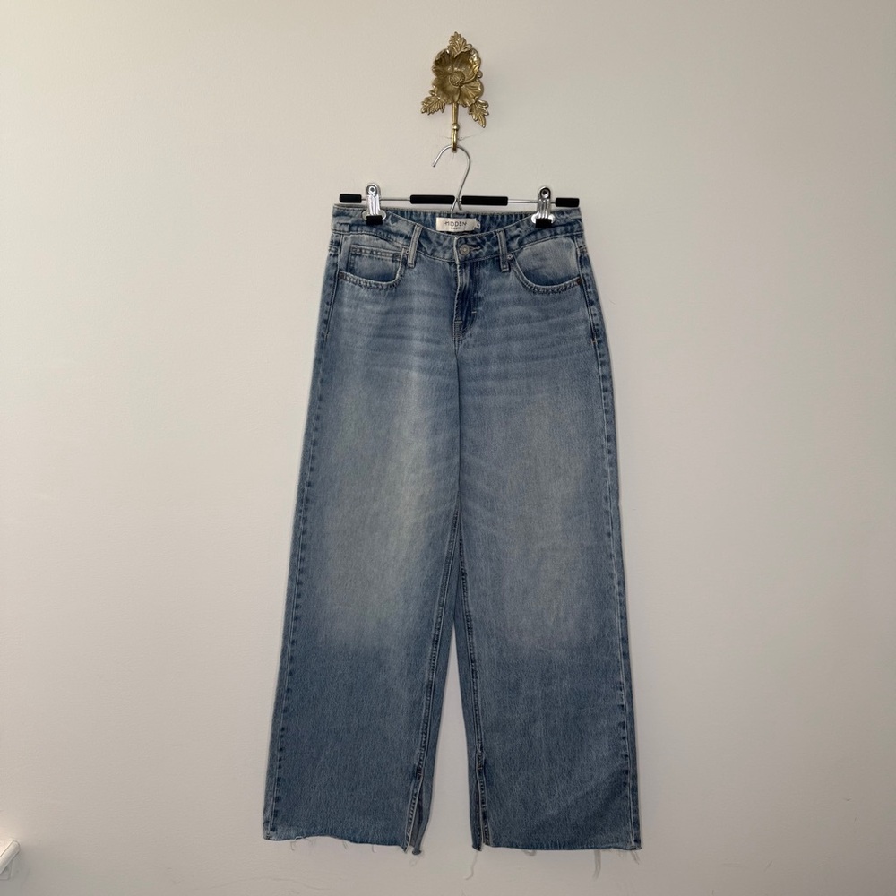 Hidden Nori Mid Rise Wide Leg Jeans 25